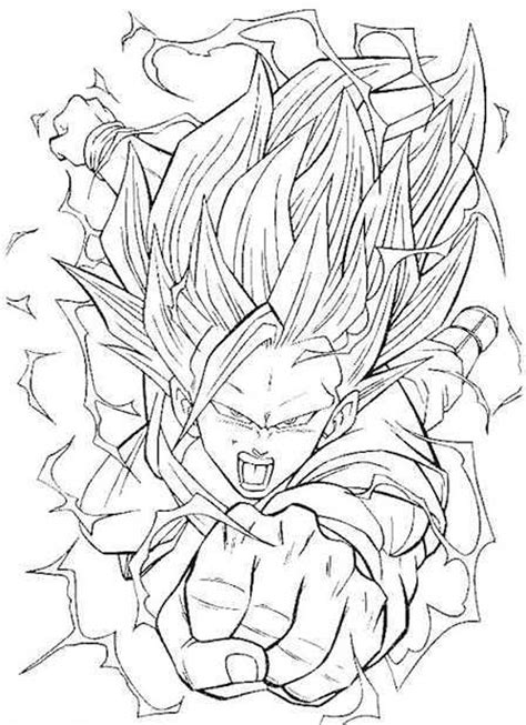 goku para colorear e imprimir